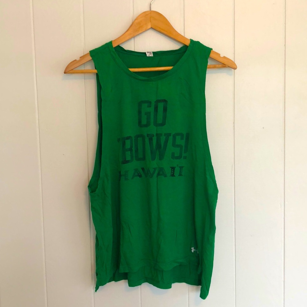UNIVERSITY OF HAWAIʻI green underarmour tank